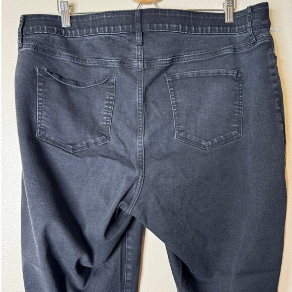 Ava & Viv Plus 18W Black Flex Waistband 2-Pocket Skinny Ankle Jeans - Picture 7 of 8